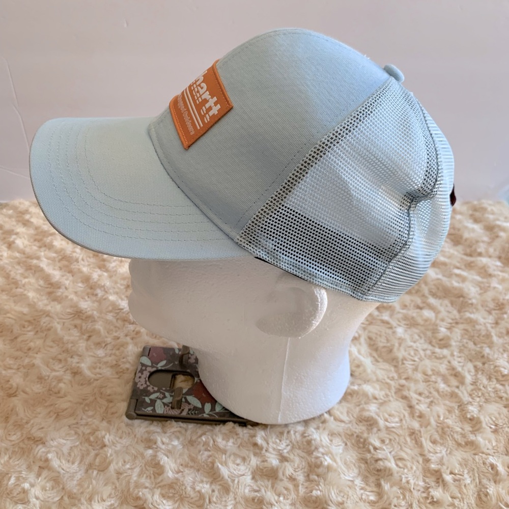 Carhartt Blue Canvas Mesh Rugged Outdoors Snap Back Baseball Hat - Picture 4 of 6
